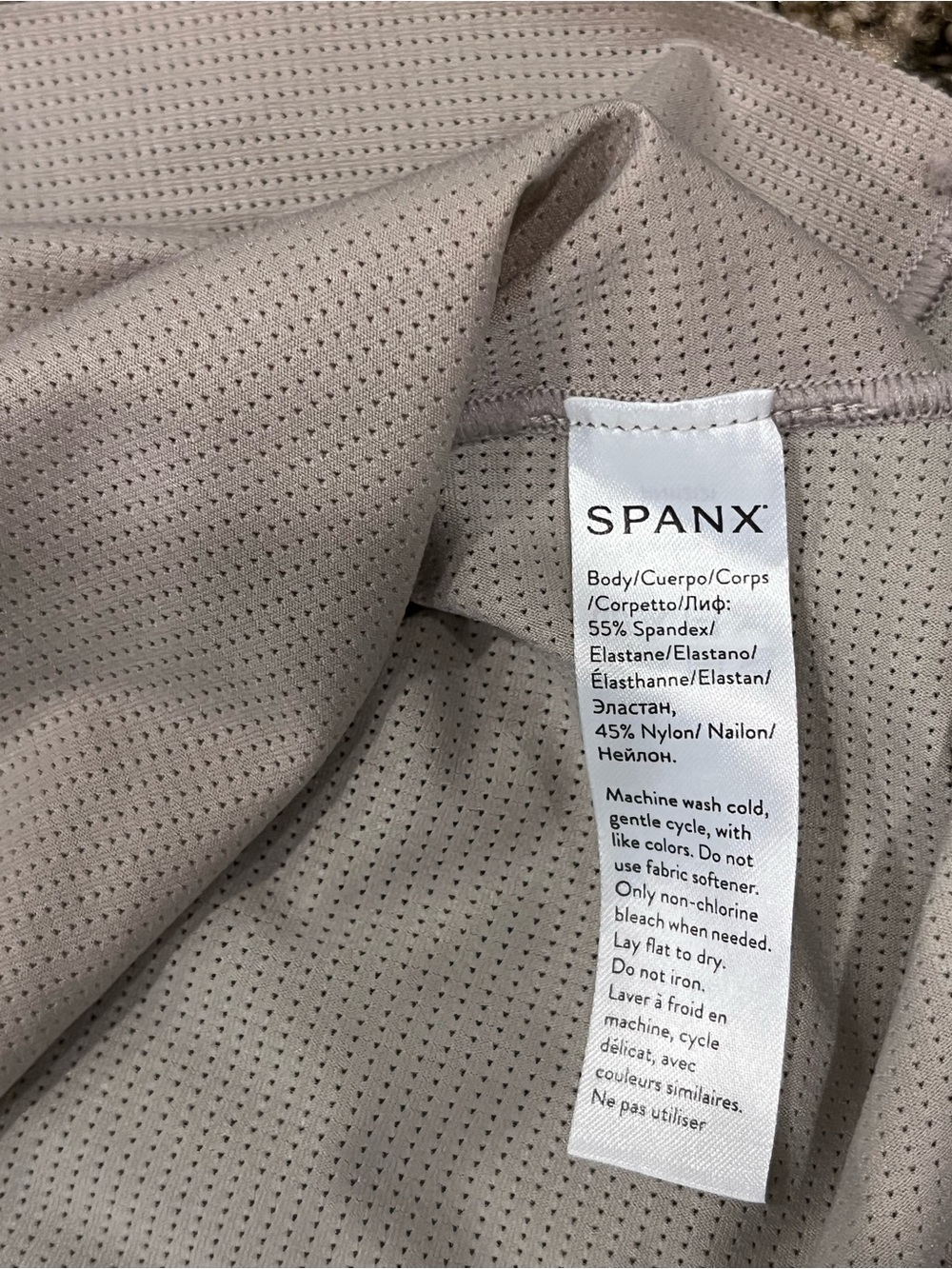 Spanx Medium Taupe Shaping Tank Top Racerback Seamless Compression M/M - Picture 4 of 5